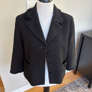 Talbots | Black Tweed Blazer, Sz 14P